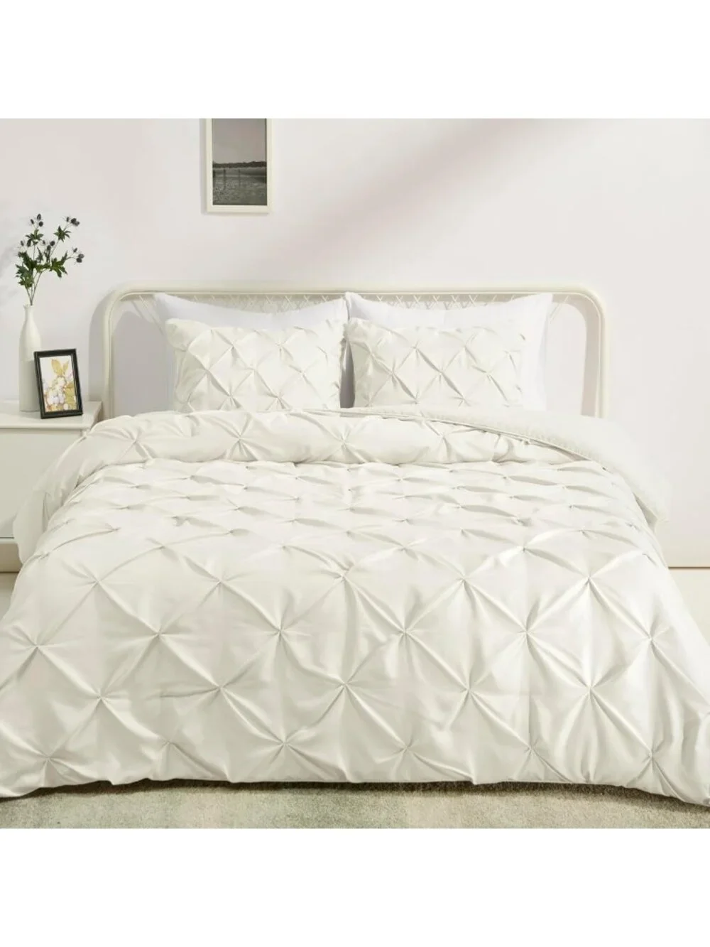 Cozy Down-Alternative Comforter Set, 3-Piece Bedding, Soft & Breathable